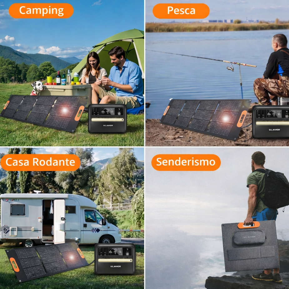 KIT SOLAR PORTÁTIL PLEGABLE 200W
