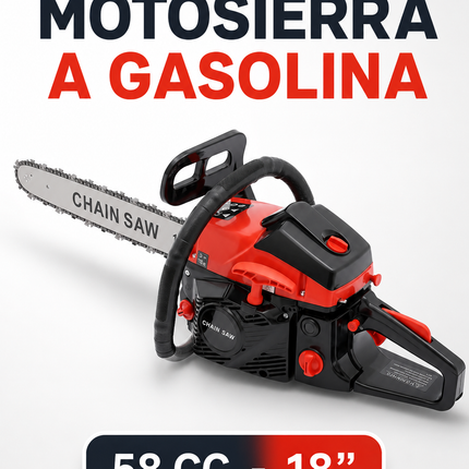 MOTOSIERRA A GASOLINA 58 CC - 18''