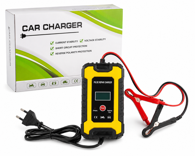 A- CARGADOR DE BATERÍA AUTO - MOTO