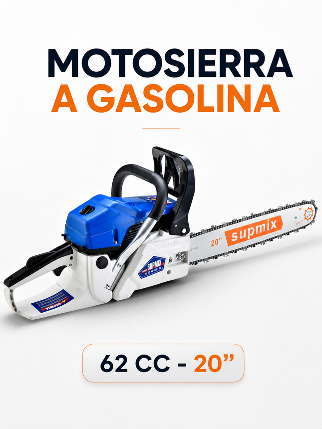 MOTOSIERRA A GASOLINA 62 CC - 20''