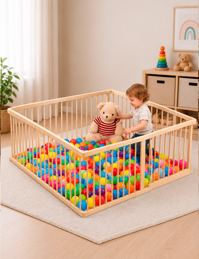 CORRAL  DE JUEGOS DE MADERA