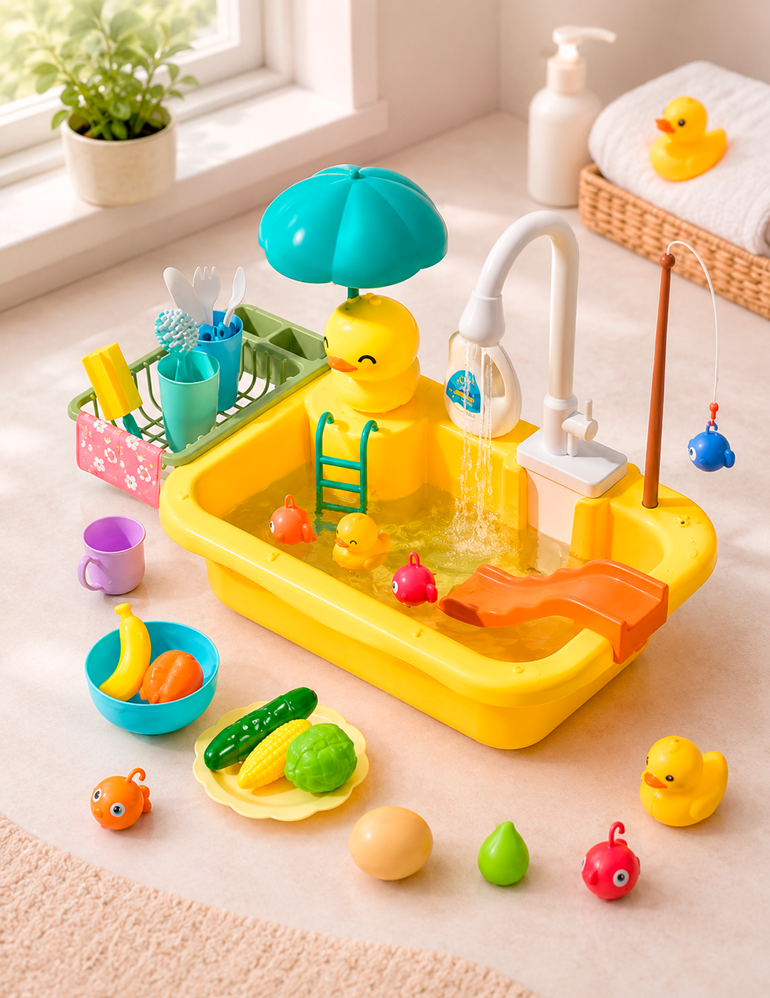 PILETA CON AGUA CORRIENTE